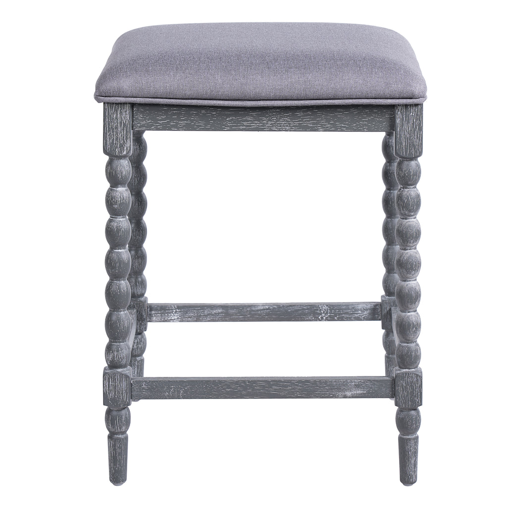 Set of 2 26'' Counter Stools with Upholstered Seat
