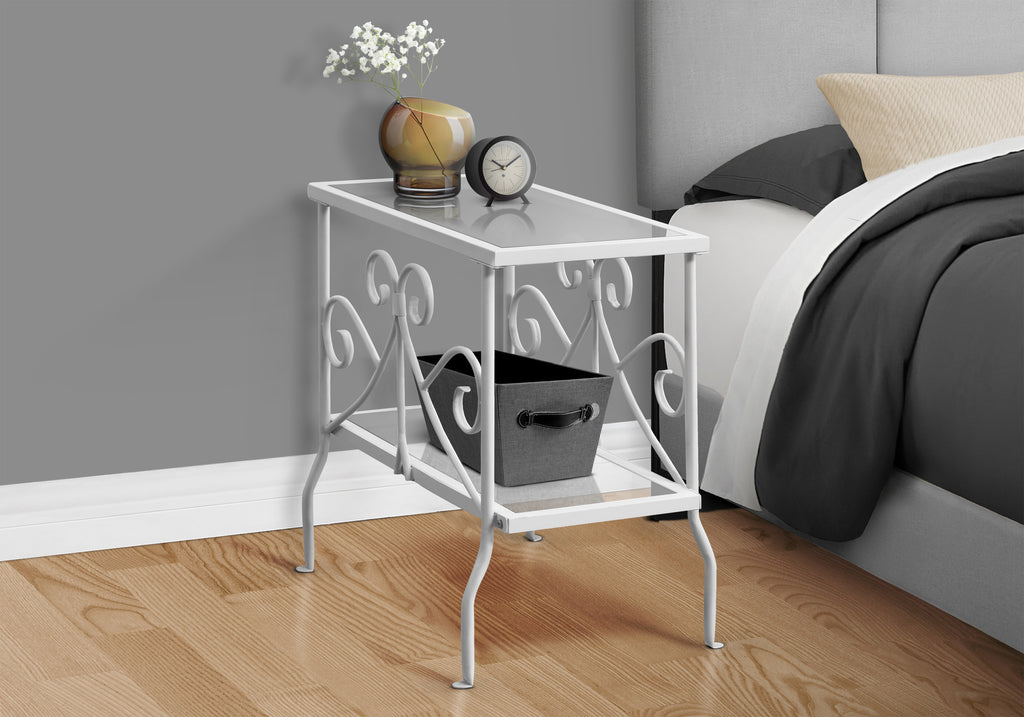 Clear Tempered Glass Accent Table