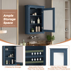20" Wall Mounted Bathroom Storage Cabinet with Mirror