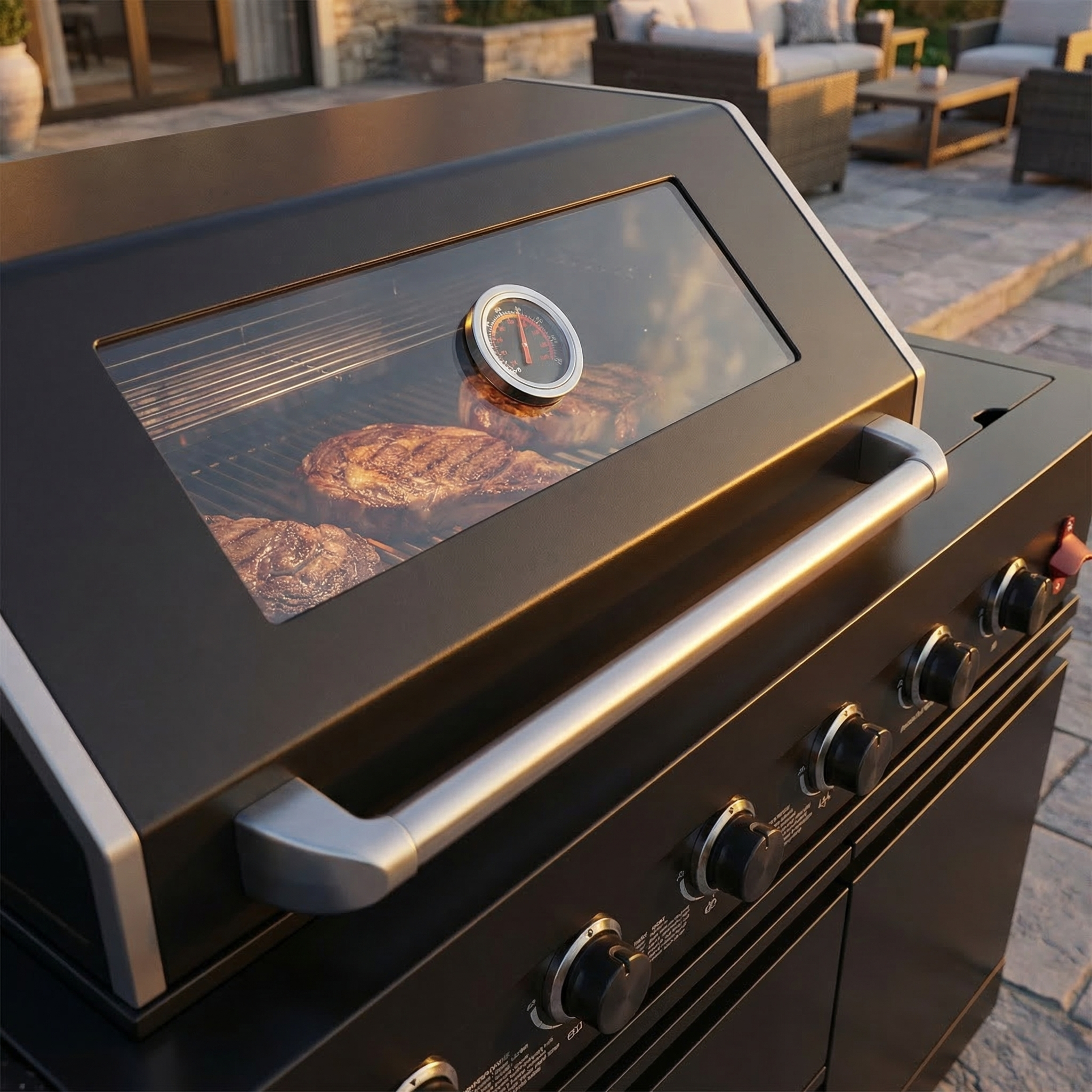 Deluxe Stainless Steel Propane Gas Outdoor Kitchen Grill