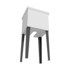 Bari Freestanding and Compact Plastic Laundry Utility Sink