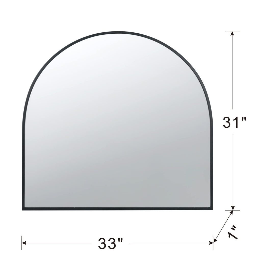 33" x 31" Arched Decorative Accent Mirror