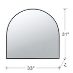 33" x 31" Arched Decorative Accent Mirror