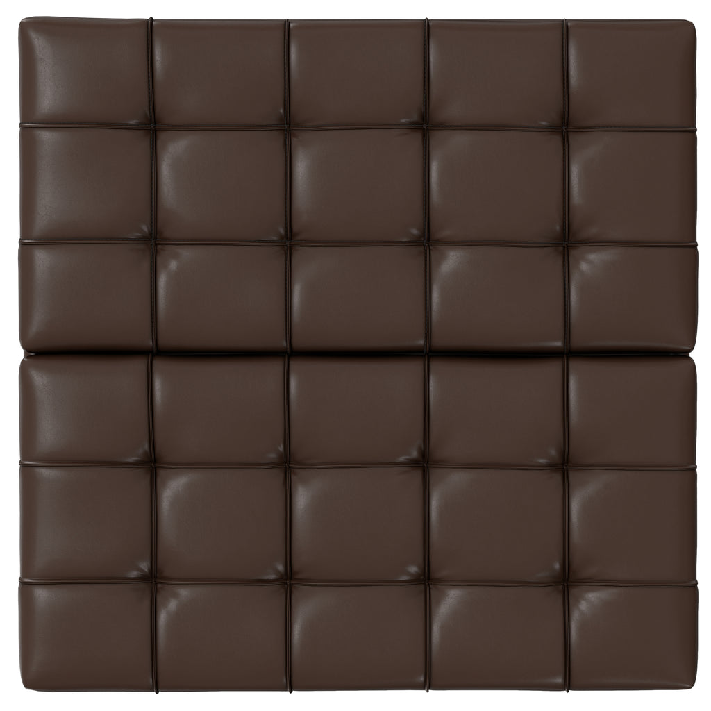Harrison 40 Inch Wide Large Square Coffee Table Storage Ottoman