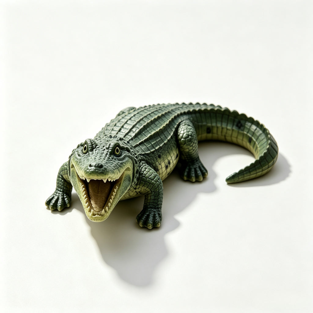23" Simulated Crocodile Garden Statue