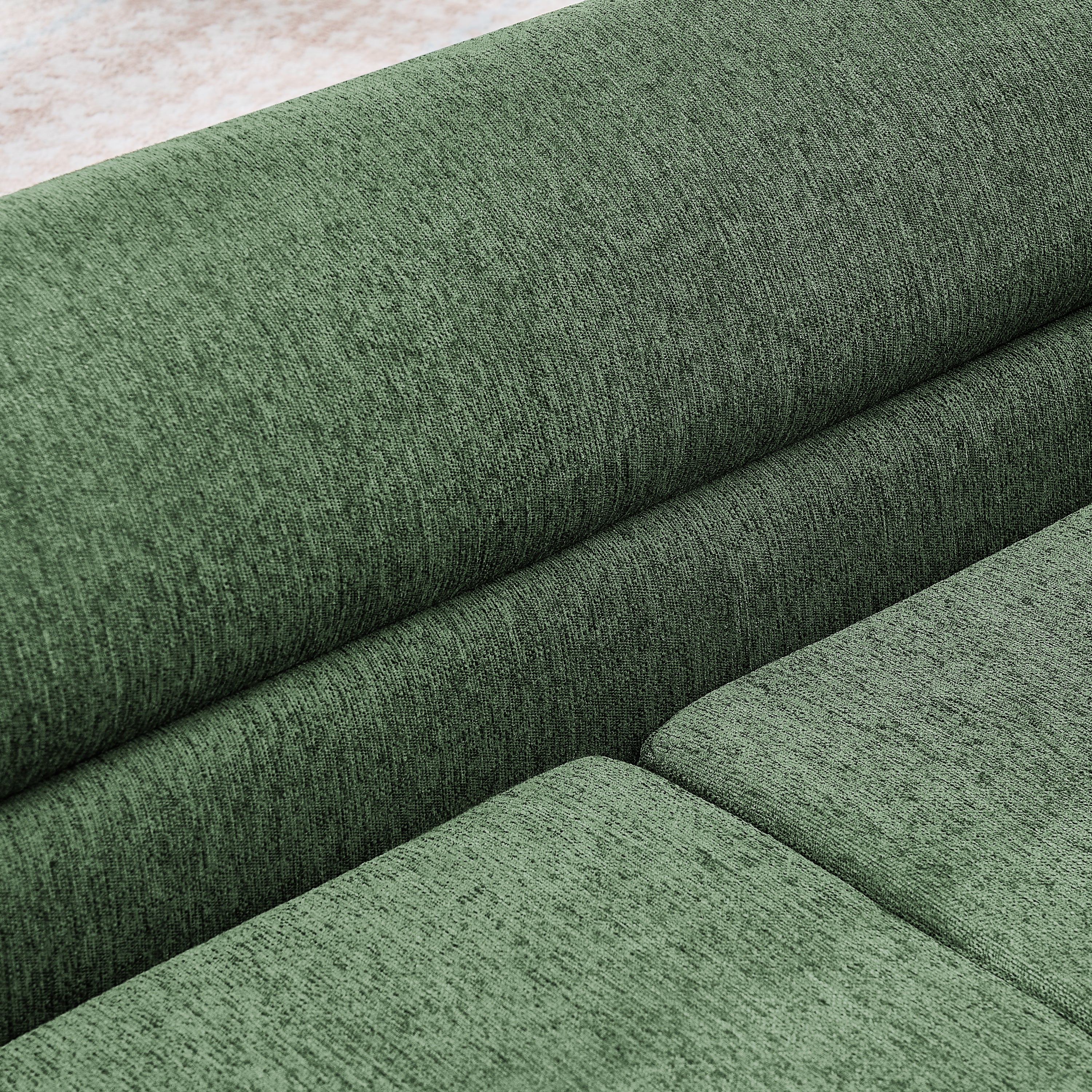 Oversized Pet Sofa, Curved Armrest Rectangular Dog Sofa