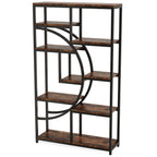 68.89" Height Industrial 5-Tier Rustic Brown Etagere