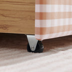 Queen Size Cozy Gingham Daybed with Storage Drawers