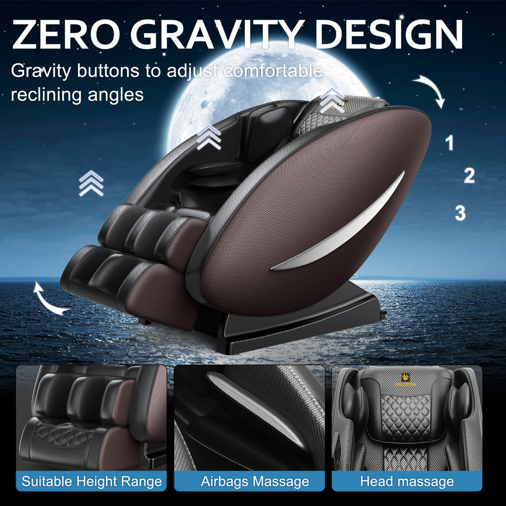 Massage Chair Recliner with Zero Gravity and Full Body Air Pressure