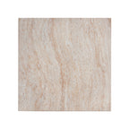 Outdoor/Indoor Square Travertine Lightweight Concrete Side Table