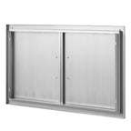 BBQ Access Door, 36W x 21H Inch Double Outdoor Kitchen Door