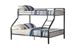 Caius Gunmetal Finish Twin XL/Queen Bunk Bed