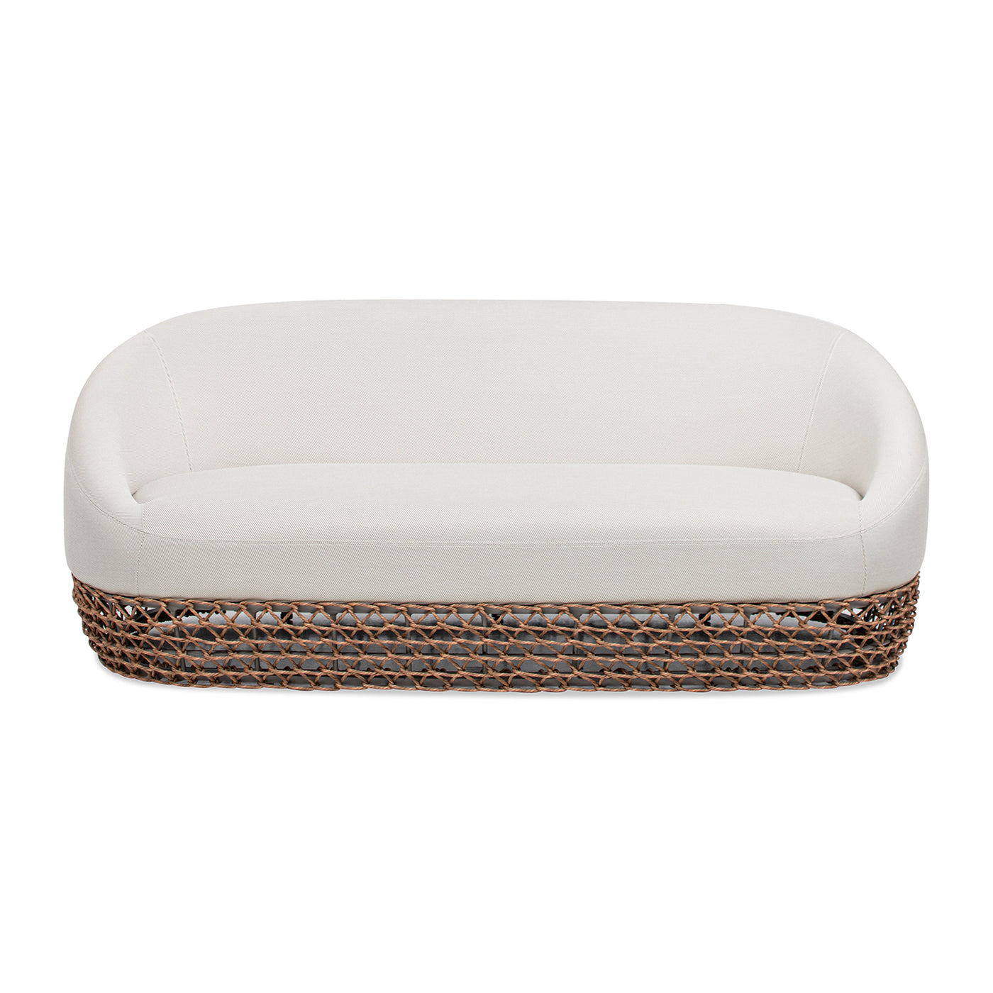 Willow 71" Upholstered Woven Patio Deep Seating Sofa