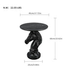 Horse Head Accent Table Animal Statue