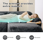 U-Shaped Boneless Sofa with High Density Sponge