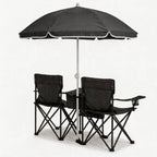 Portable Folding Picnic Chair Set with Umbrella