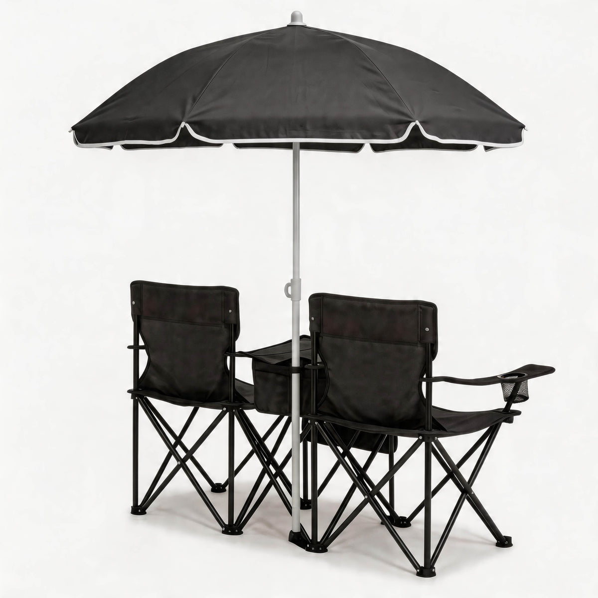 Portable Folding Picnic Chair Set with Umbrella