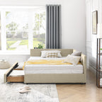 Full Size Storage Upholstered Tufted Bed Frame