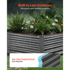 2 Pack Galvanized Raised Garden Beds