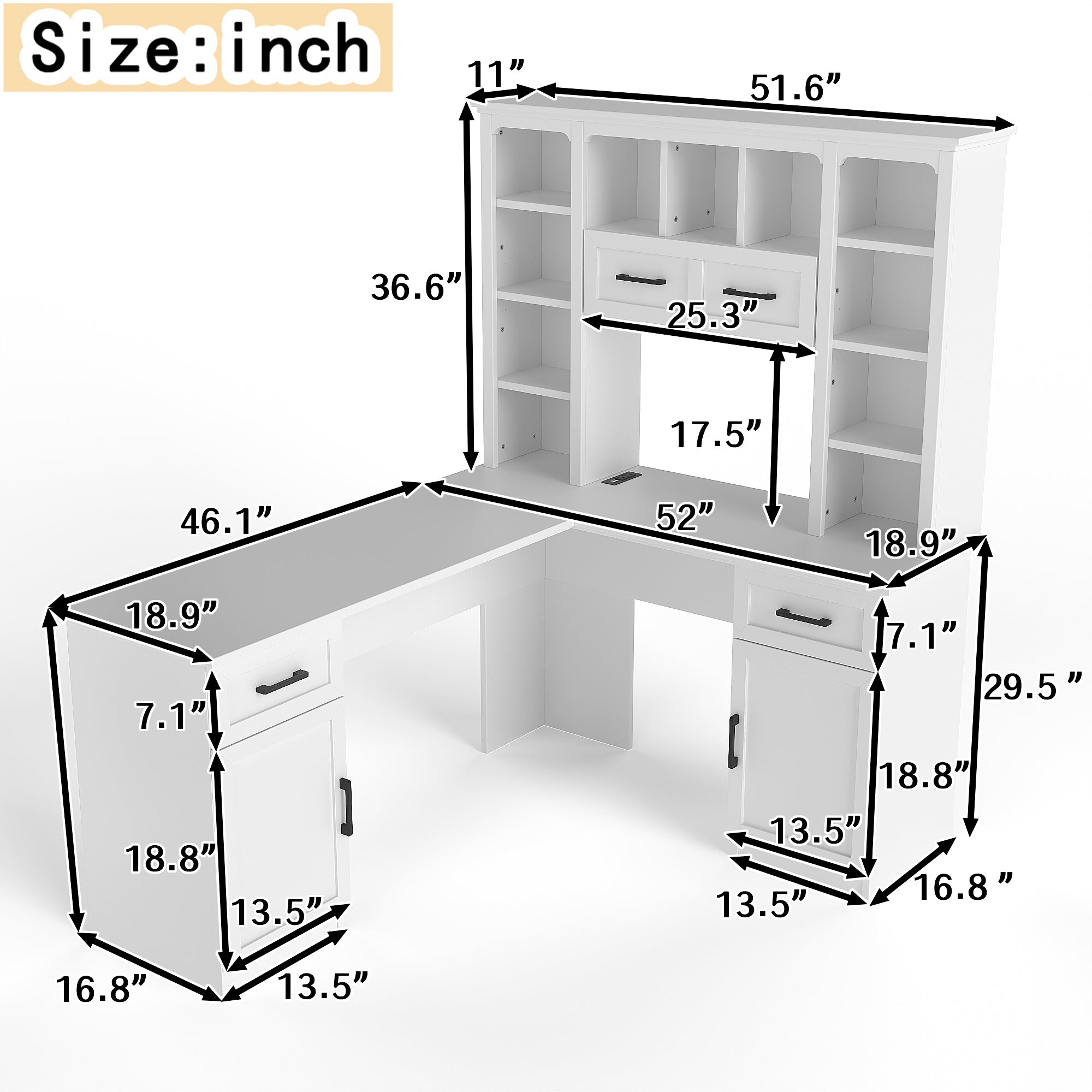 L-Shaped Computer Desk