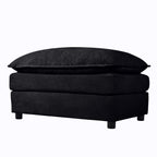 Luxury Chenille Ottoman