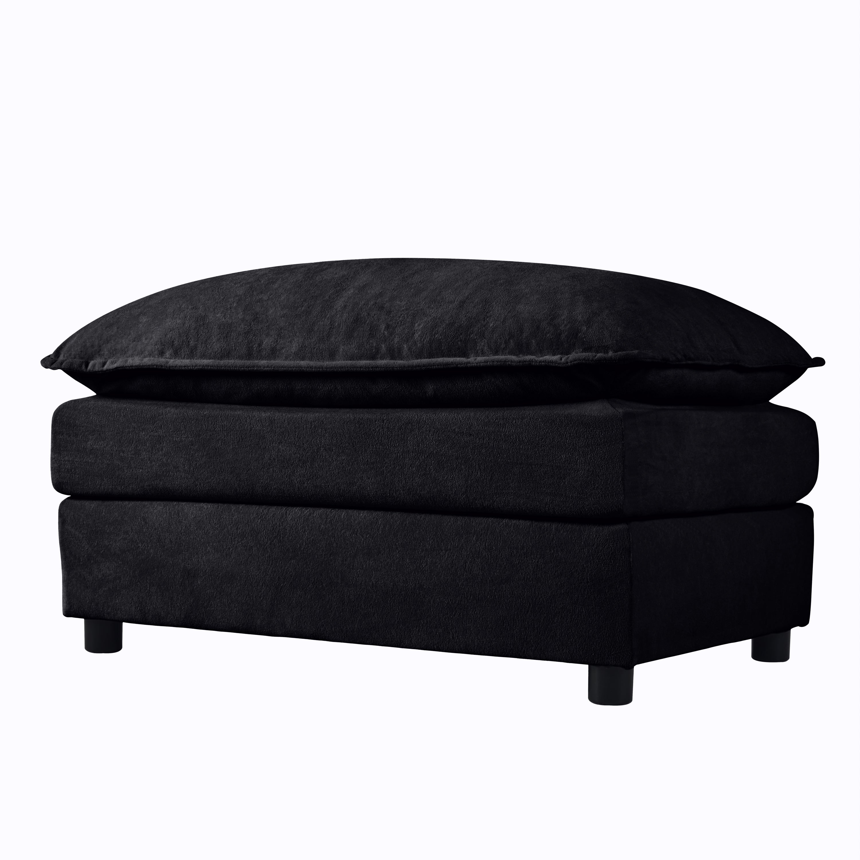 Luxury Chenille Ottoman