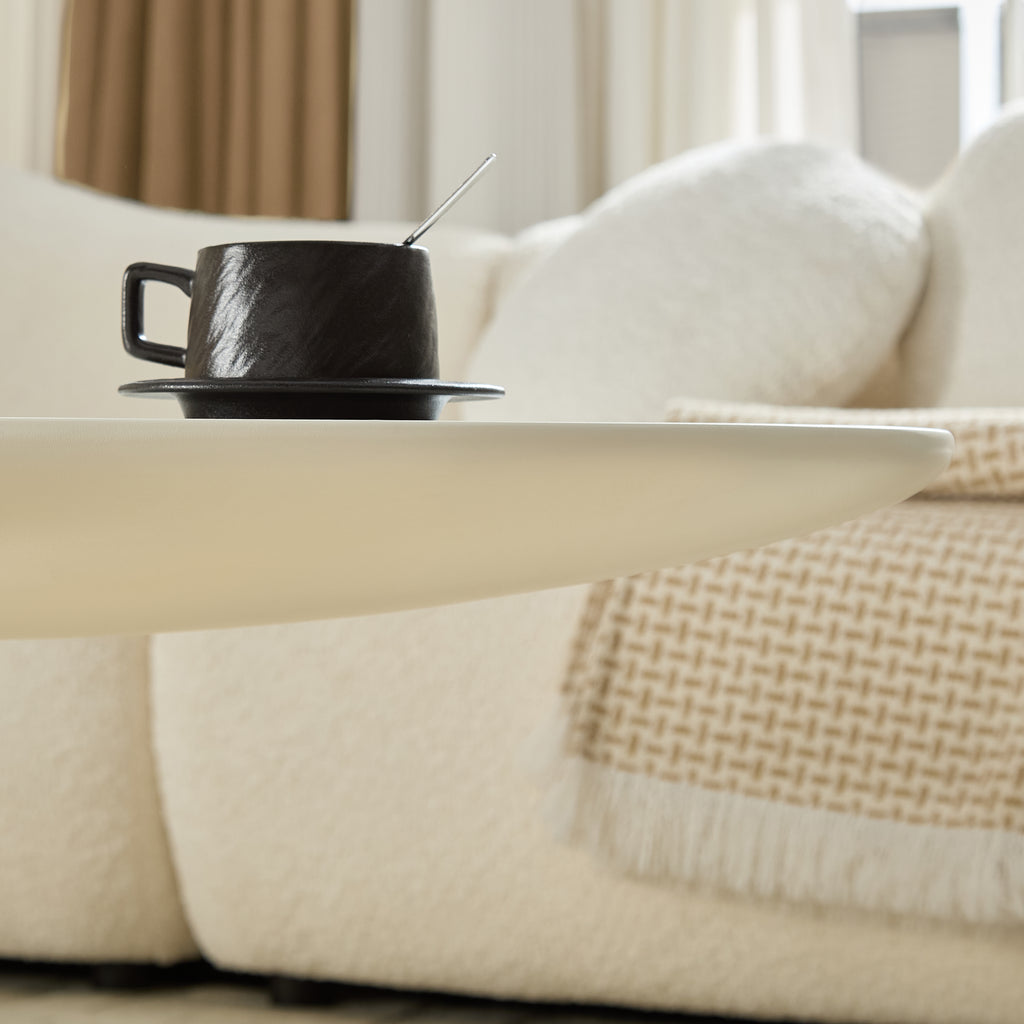 47.27" Lucky Stone-shaped Elliptical Coffee Table
