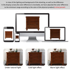 U_STYLE 27.6'' Nightstand with Pine Wood Veneer