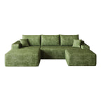 107" Cloud Sectional Sofa with Ottoman
