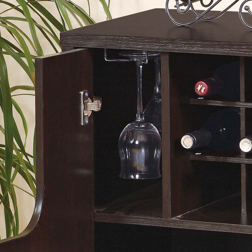 Red Cocoa Wine Cabinet