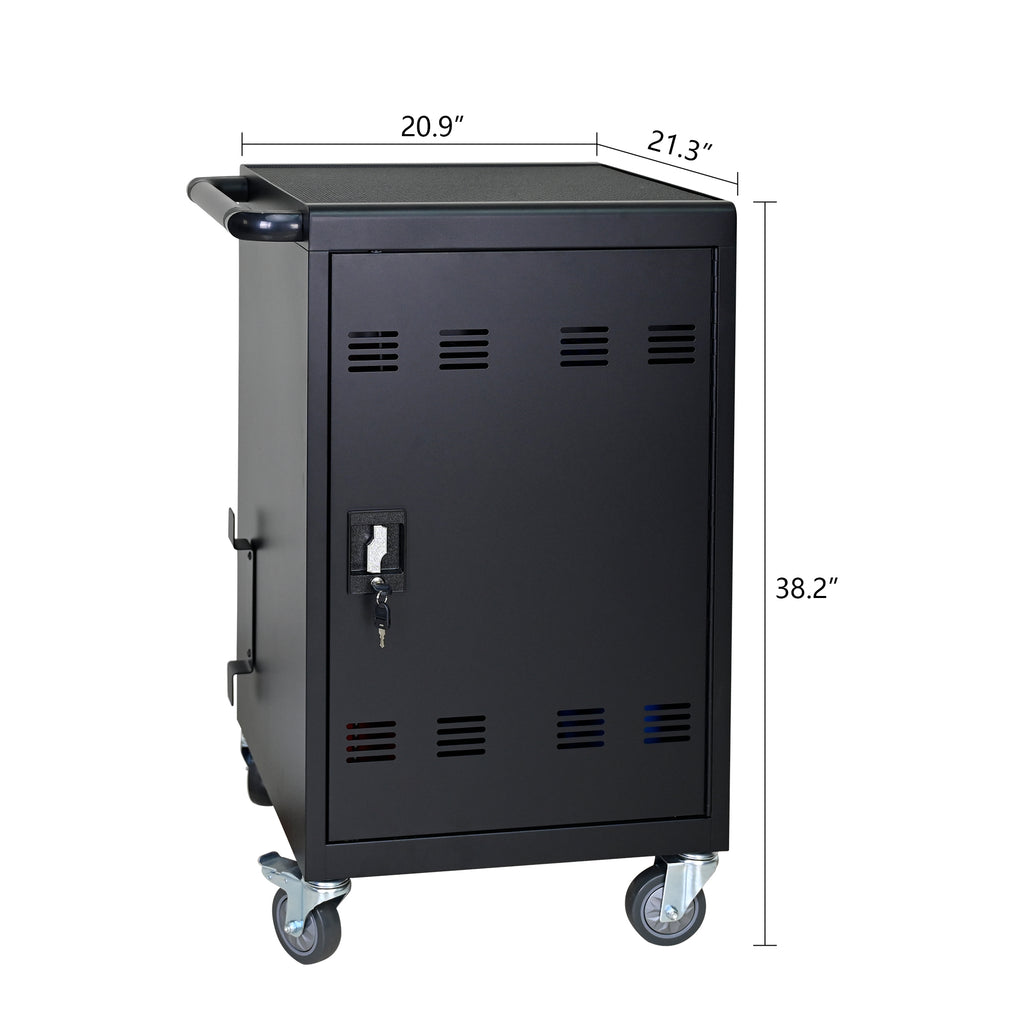 Tablet Laptop Device Basket for Mobile Charging Trolley - Black