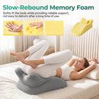 27° Ergonomic Memory Foam Support Pillow for Couples