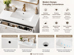 36 Inch Elegant Modern Bathroom Vanity with Sink