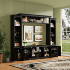 All-in-One Modern TV Stand with Bookcase for TVs Up to 65-inch