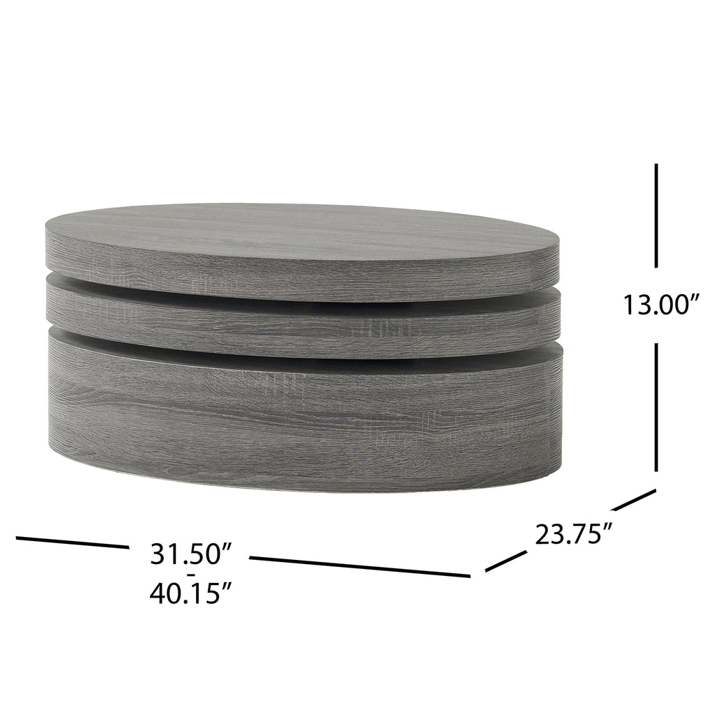Modernesque Rotating Coffee Table - Matte Finish