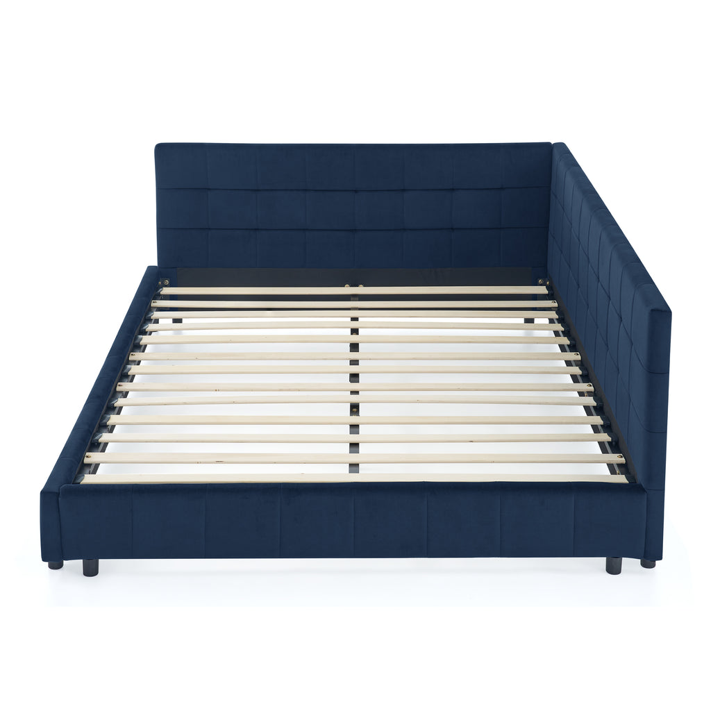 Queen Size Upholstered Tufted Bed Frame