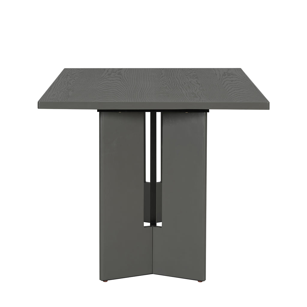 TREXM Farmhouse Wood Dining Table Set for 6
