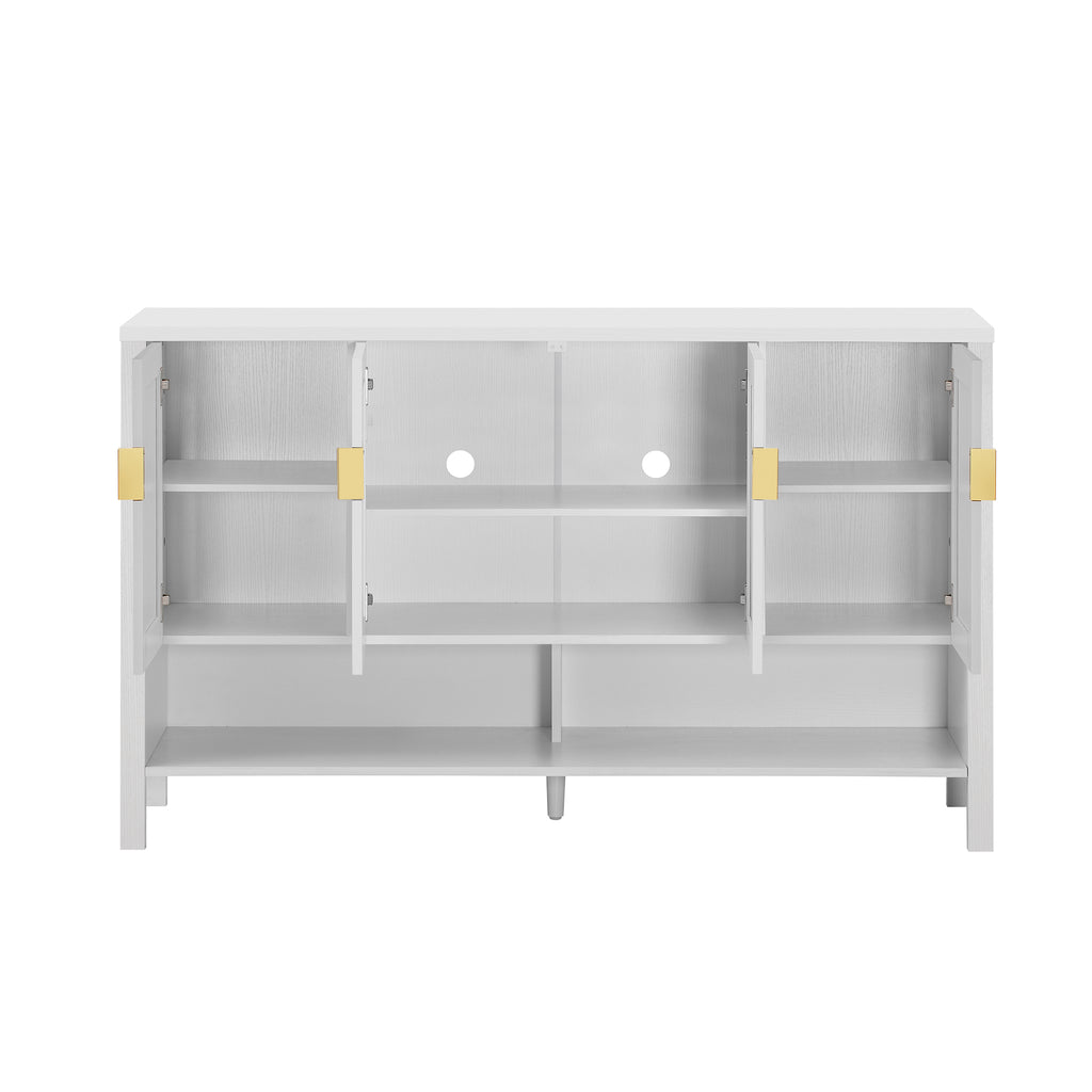 U Style 55.1" Storage Sideboard with 4 Doors