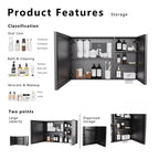 LED Bathroom Medicine Cabinet with Single-Color Lighting