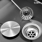 Waterfall Kitchen Sink, Stainless Steel Single Bowl
