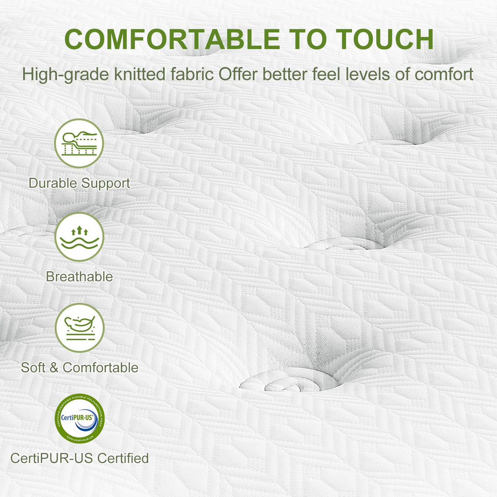 14 Inch Queen Size Hybrid Mattress in a Box