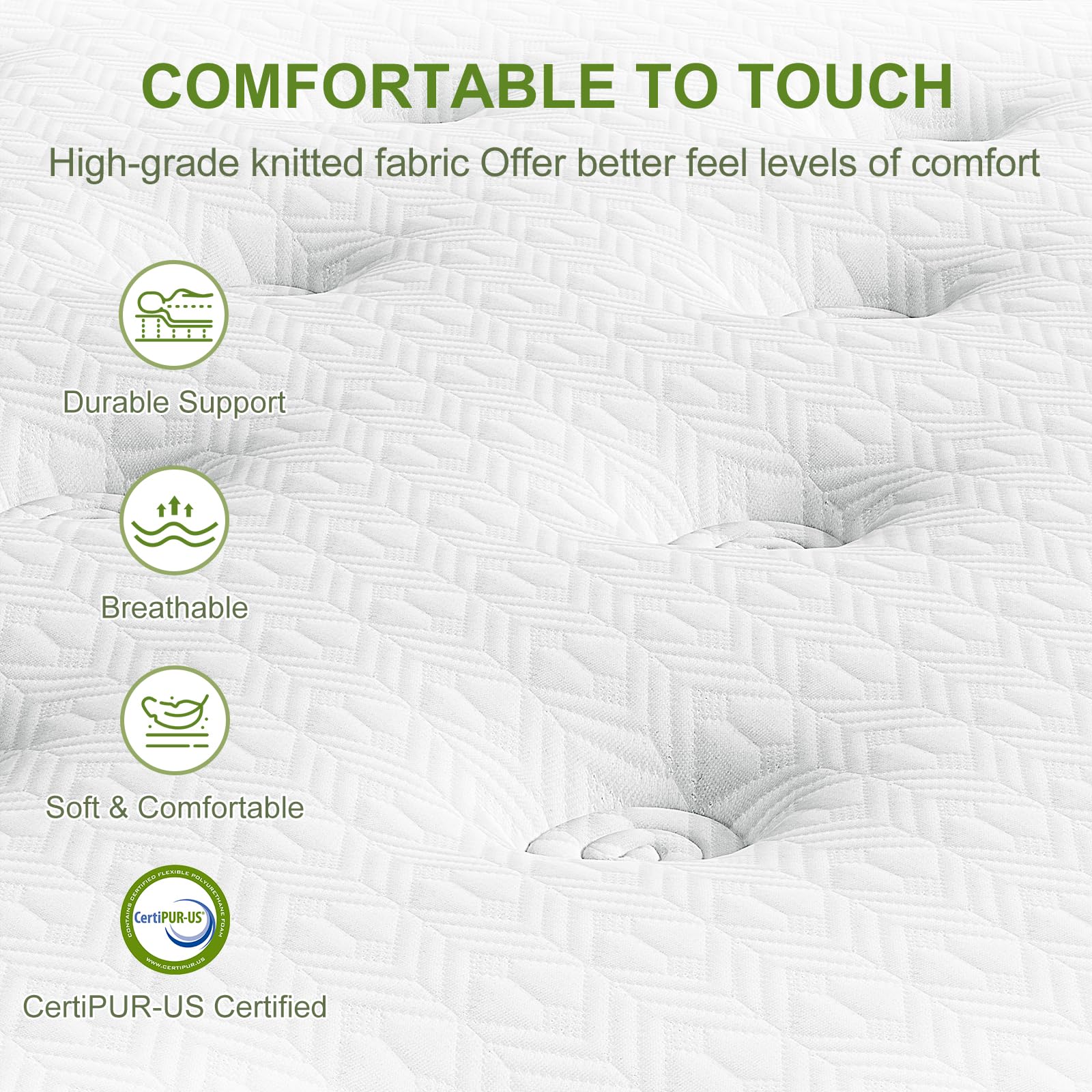 14 Inch Queen Size Hybrid Mattress in a Box