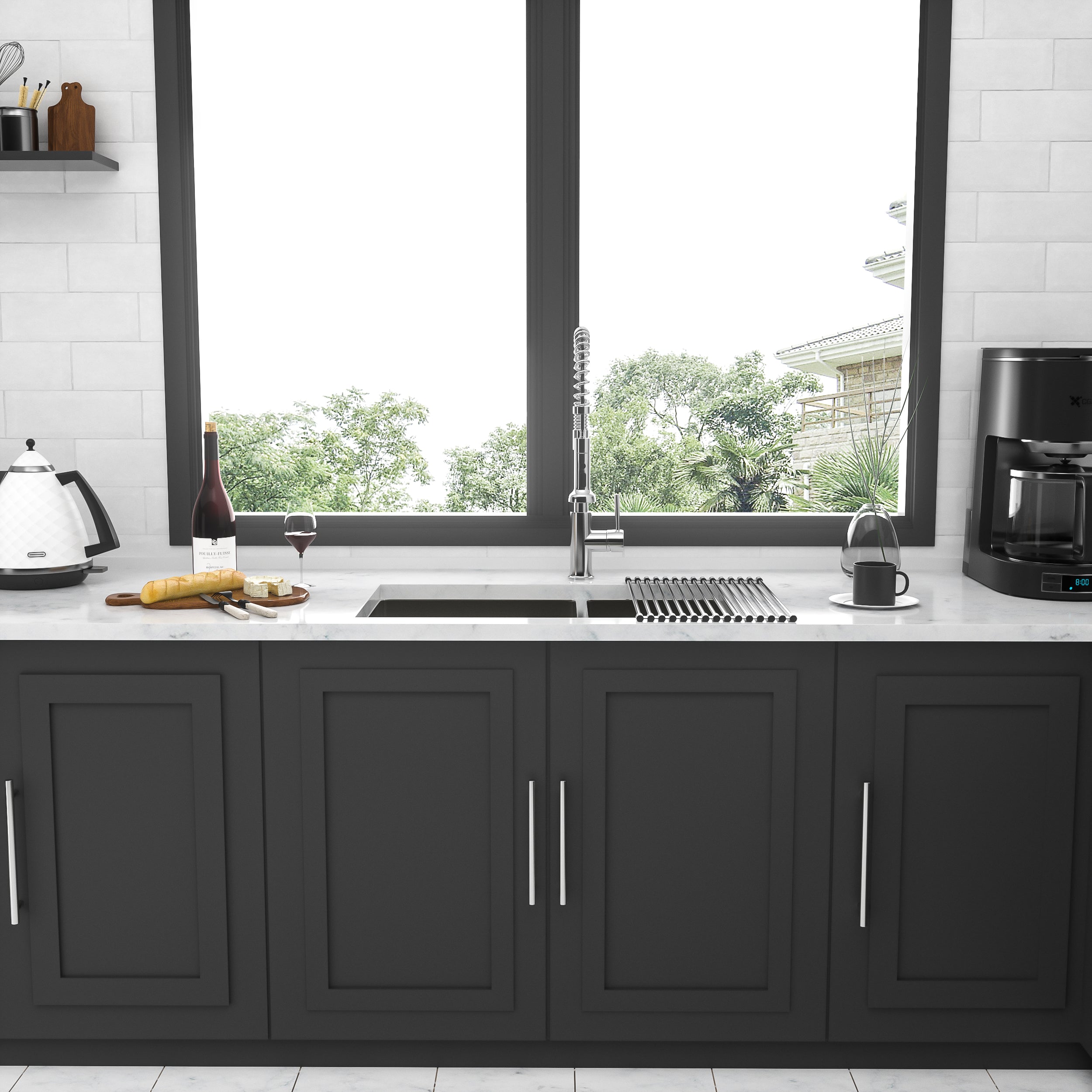 16 Gauge Stainless Steel Undermount Double Bowl Kitchen Sink