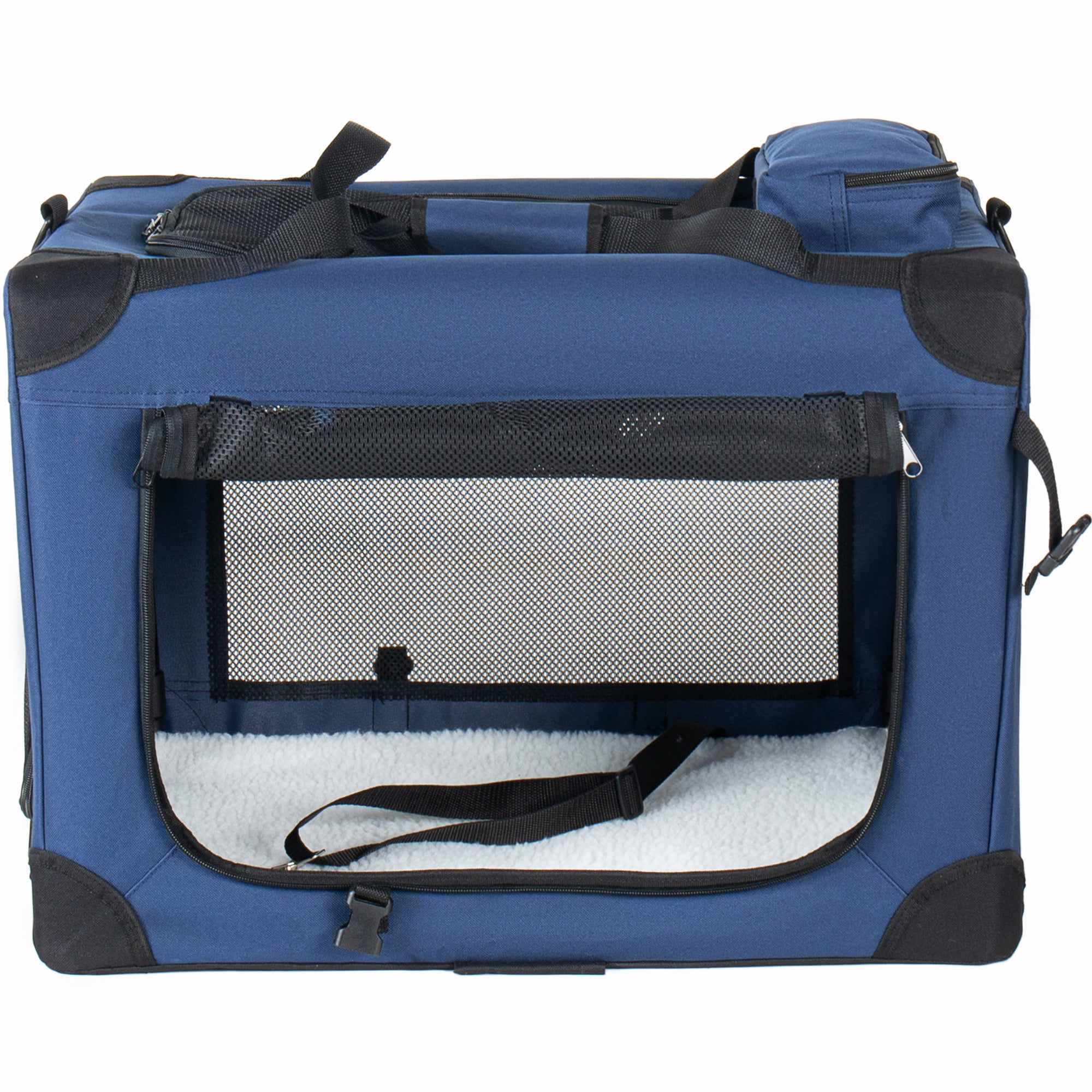 40" Soft Dog Crates Kennel with Mesh Windows