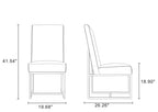 Element Metal Velvet Dining Chair in Champagne