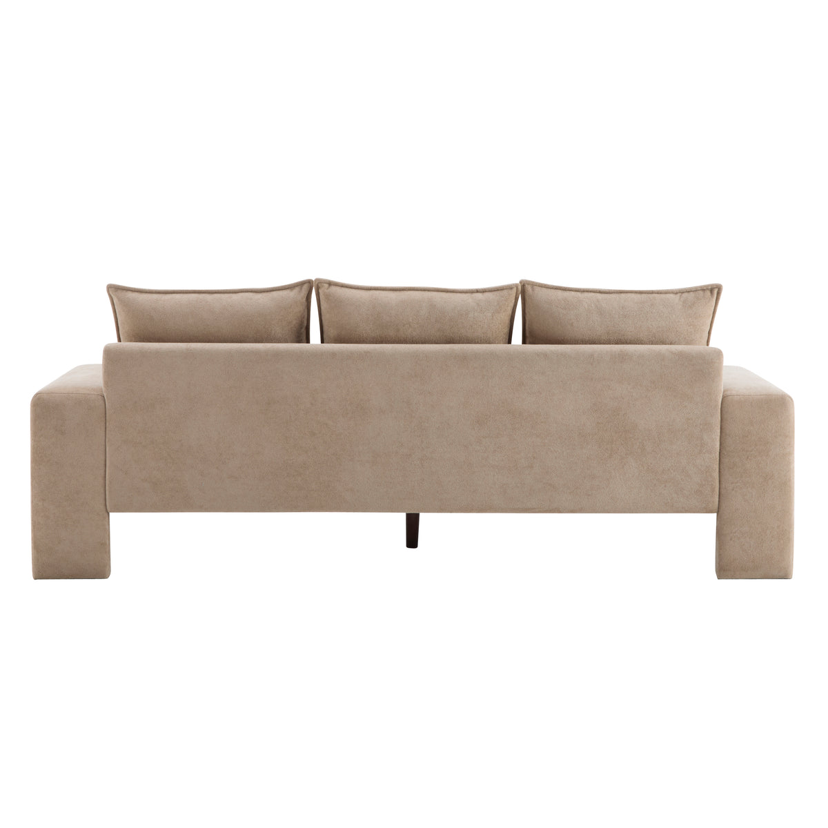 Algora 84.5 in. Modern Upholstered Velvet Sofa, Moss
