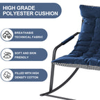 Rocking Chair with Storage, Cushions & Armrests