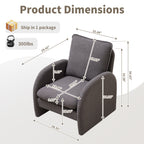 Modern Sherpa Upholstered Accent Chair