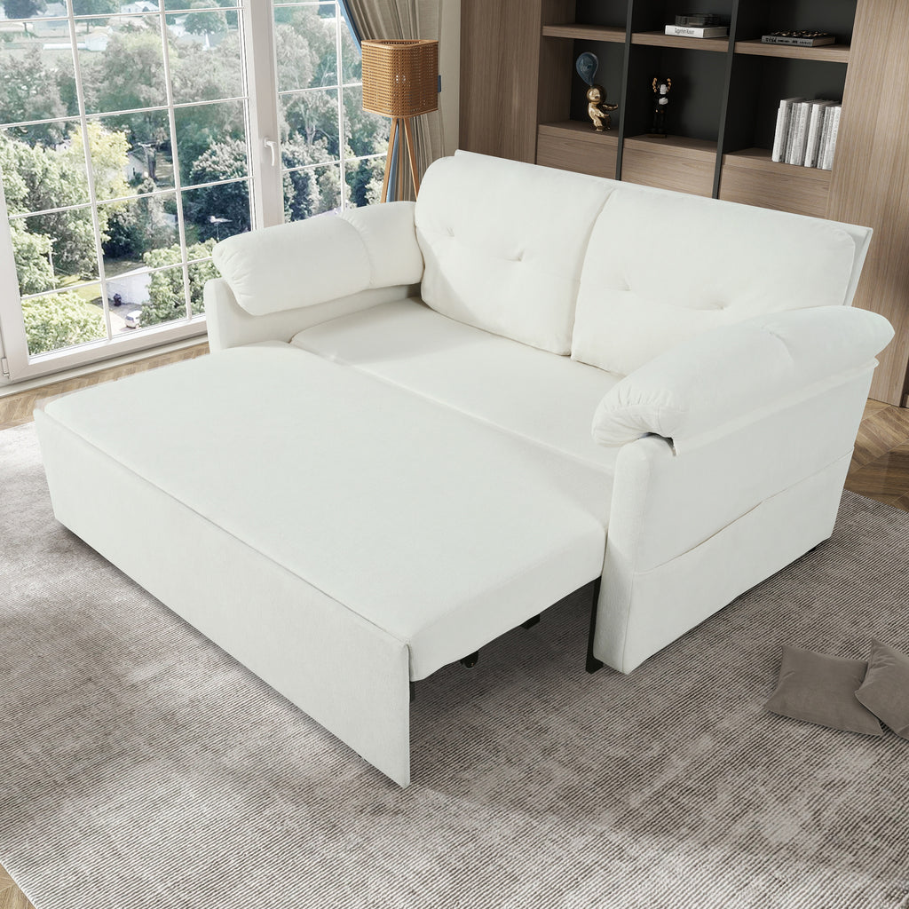 Convertible Pull-Out Queen Sleeper Sofa