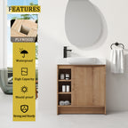 30'' Freestanding Bathroom Vanity with Ceramic Sink